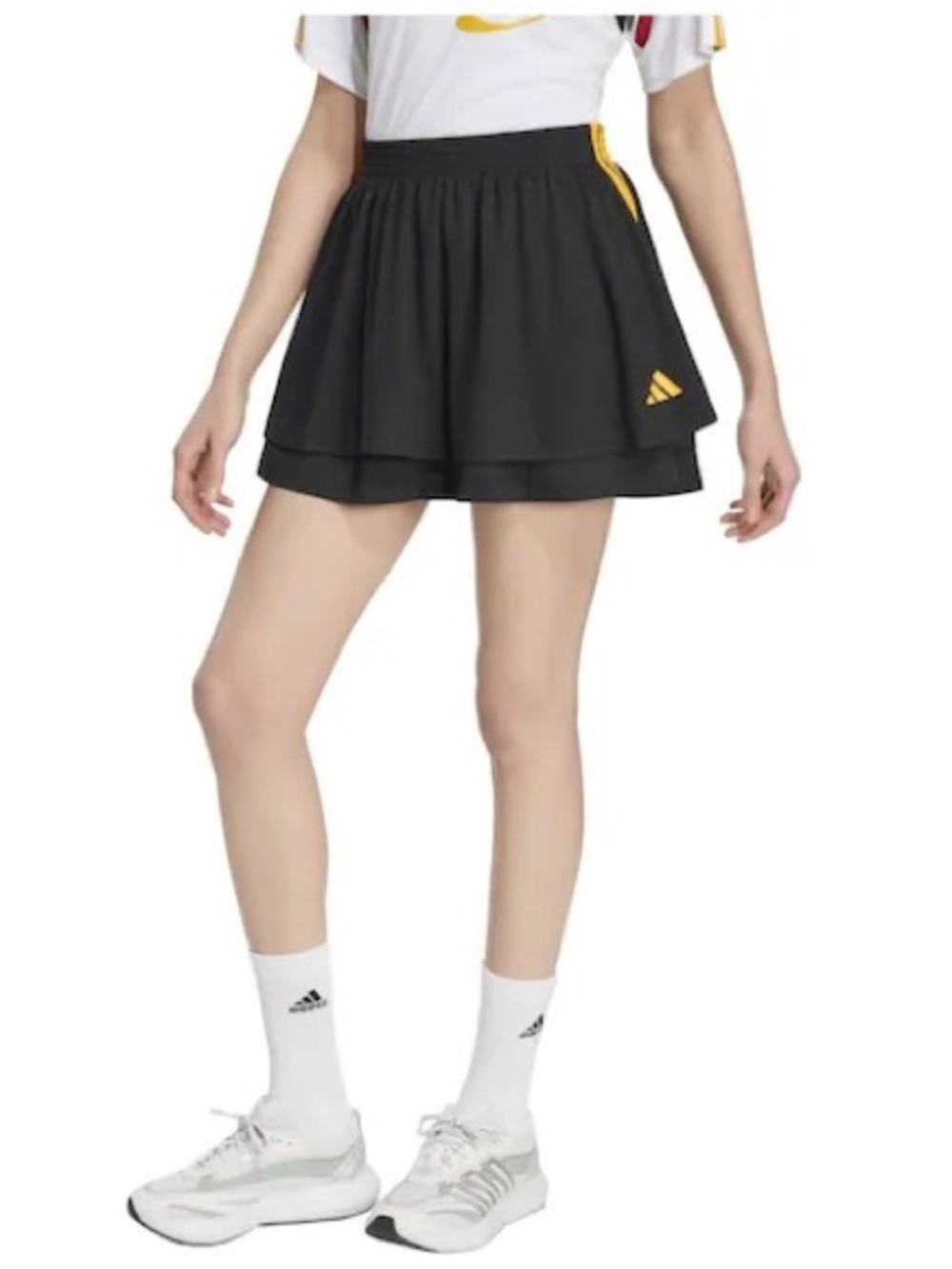 NWT Adidas Women’s Black 3-Stripes Layered Skirt XS
